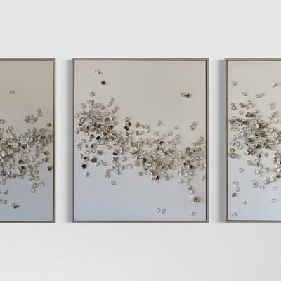 Cascading Pennies Triptych by Box Art Interiors