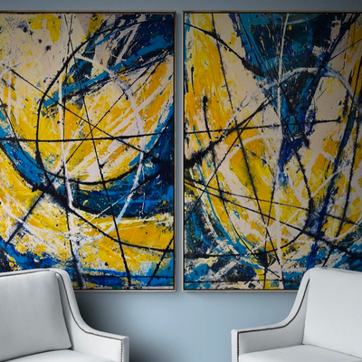 Blue Series Duo 1 by Ross David Lloyd