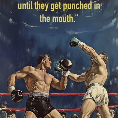 Everyone has a plan until they get punched in the mouth  by RIPPER