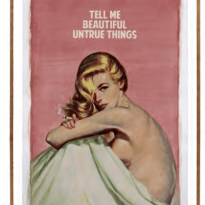 Tell me Beautiful Untrue Things by Connor Brothers 
